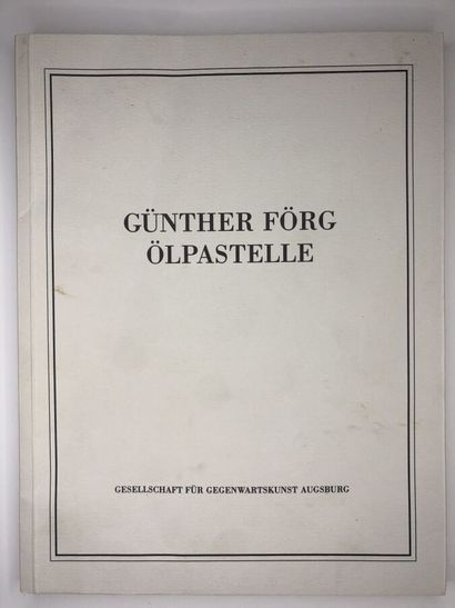  FORG (Günther).
Günther förg ölpastelle. Édité à Augsburg chez Gesellschaft für... Gazette Drouot