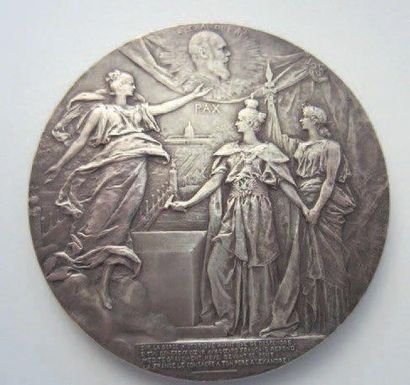 Médaille en mémoire de la pose première pierre...