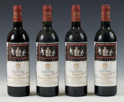 Quatre bouteilles Cht MOUTON ROTHSCHILD 1994...