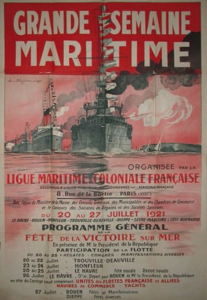 AFFICHE HAFFNER « Grande semaine Maritime,...