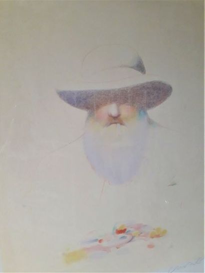 Milton GLASER (1929-) Palette de Monet, 1981 Lithographie en couleurs sur vélin,...
