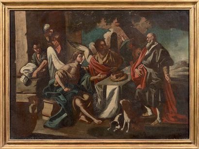 Ecole NAPOLITAINE du XVIIIème siècle, suiveur de Francesco SOLIMENA: 
ABRAHAM AND... Gazette Drouot