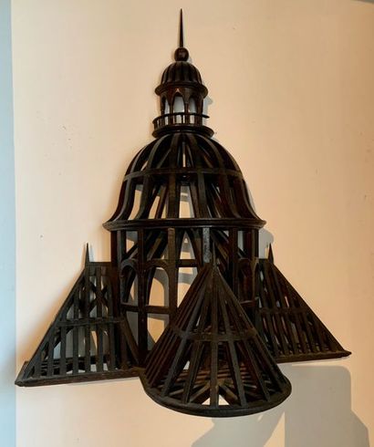 null Painted wooden frame with a dome surmounted by a lantern.
Master's work.
Height:...
