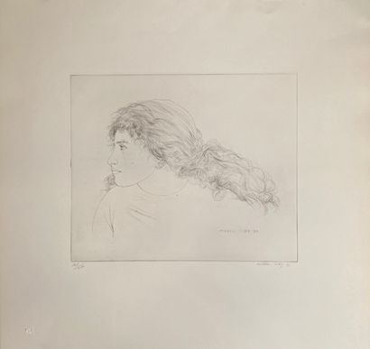 Michel CIRY (1919-2018): - ORPHEUS. 37,5 x 47,5 cm.
- BATEAU-LAVOIR SUR LA SEINE....