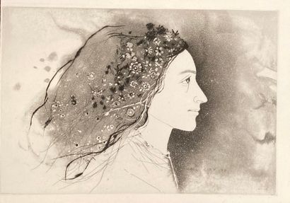 Michel CIRY (1919-2018): - SAINT SÉBASTIEN. 31,5 x 24 cm.
- PORTRAIT OF A WOMAN....