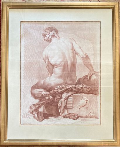null After BARBIER the elder painter, XVIIIth century, DEMARTEAU engraver: PAN DE...