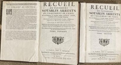 null Set of volumes : - three volumes : Traité des Testaments, Paris, 1747. Bound...