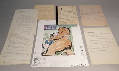 null Diverses lettres autographes : Artin DADIAN (diplomate) ; Louis GAUTHIER (comédien)...