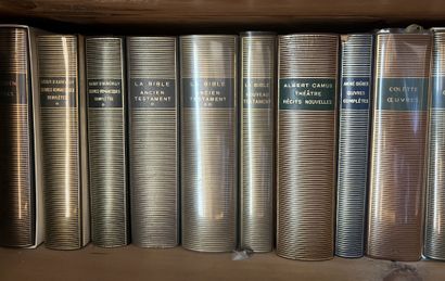 null 
Fifty-four volumes of La Pléiade. Some damage.
