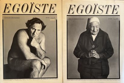 null 
LOTS 32 AND 33 REGROUPED:
Two volumes of the magazine "Égoïste" n°14, volumes...