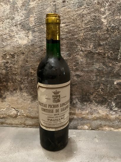 null CHÂTEAU PICHON LONGUEVILLE COMTESSE DE LALANDE. Pauillac. 1979. 1 bouteille...