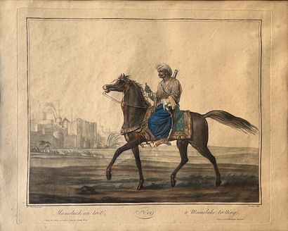 null Paire de gravures en couleurs d'après Horace VERNET gravées par LEVACHER : MAMELUCK...