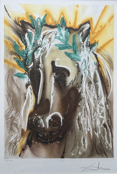 null Salvador DALI (1904-1989): THE SPRING HORSE. Lithograph printed in colors, signed...