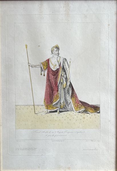 null After Isabey : Grand Habit of his Majesty the Emperor Napoleon I on the day...