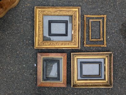 null Set: gilded wood frame with a frieze of palmettes, gilded wood frame with a...