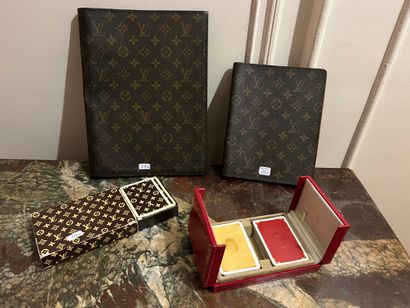 null Louis VUITTON. Two diary covers in Monogram® canvas. 32 x 24 cm and 23 x 18...
