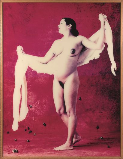 null Dany LERICHE (né en 1951) : MARIA, 1995. Photographie 1/6. 186 x 146, 5 cm....