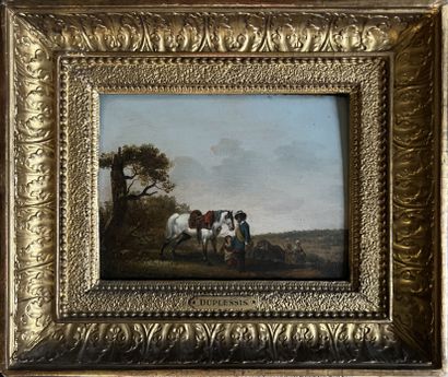 null Claude Michel Hamon DUPLESSIS (circa 1791-1799): HORSEMAN AND BOHEMIANS IN A...