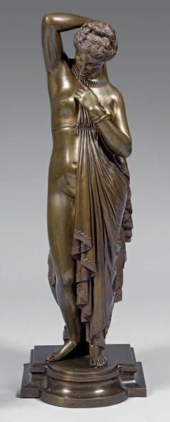 James PRADIER (1792-1852), d'après PHRINE. Bronze à patine brun doré. Signé. Susse...