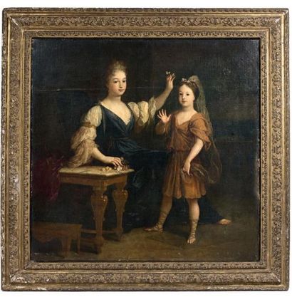 Atelier de Philippe VIGNON (1638-1701) 
- PORTRAIT PRÉSUMÉ DE MADEMOISELLE DE BLOIS...