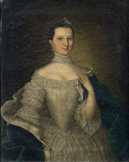 Ludwig HOEPFNER (1743-1797) 
PORTRAIT DE CHRISTINE HENRIETTE LOUISE COMTESSE VON...