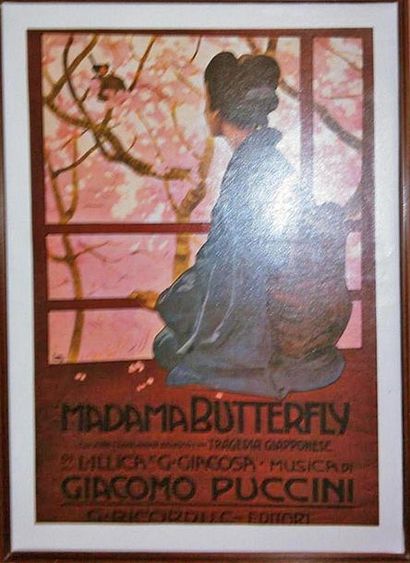 null « Madame Butterfly », 5 affiches. 71 x 53 cm 


Pourront être divisées.
Les...