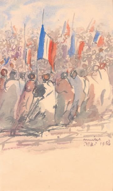 Martin Murville Pair of watercolours signed and dated: "MAY 1958" relating to the...