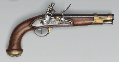 null Flintlock gun for the King's bodyguard, second model, barrel with lateral sides...