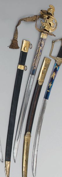 null Beautiful sword of an officer of the national guard model known as "petit Montmorency",...
