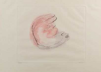 Jean FAUTRIER (1898-1964) Sweet Baby, 1949
etching and aquatint in colours on Japan,...