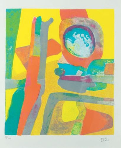 Maurice ESTÈVE (1904-2001) Untitled, 1980
Colour lithograph signed and numbered 33/100....