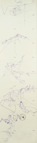 Joseph BEUYS (1921-1986) Le Vol de l'aigle et de la vallée, 1978
Lithographie, signée...
