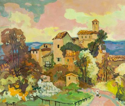 Pierre GRISOT (1911-1995) L'automne
Huile sur toile, signée en bas à gauche, resignée...