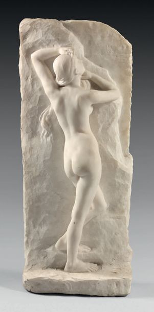 BOUCHER Alfred (1850-1934) La philosophie de l'histoire, 1898
Sculpture en marbre...