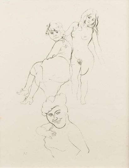 George GROSZ (1893-1959) Youth, 1920
Lithography. Small freckles, slight folds. (A....
