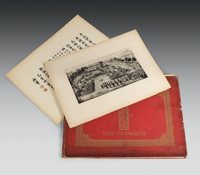 CHINE Album containing sixteen reproductions of engravings representing the scenes...