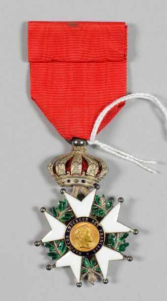 null Croix de chevalier de l'ordre de la Légion d'honneur en argent, émaillée (petits...