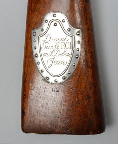 null Fusil à silex de récompense modèle 1817, canon à pans puis rond poinçonné :...