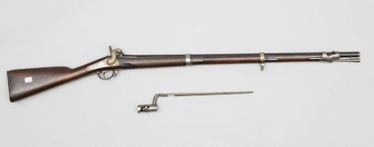 null Fusil de Cadet de type 1842, avec sa baïonnette, longueur : 114 cm, époque vers...