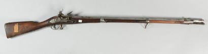 null Fusil à silex d'infanterie composite, monté avec des pièces du milieu du XVIIIe ;...