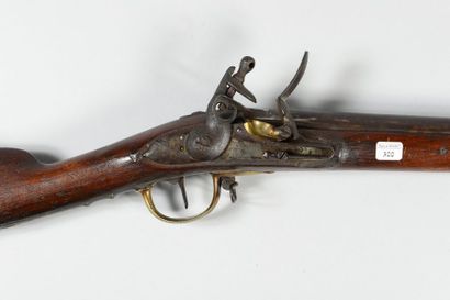 null Fusil à silex de marine ou de dragon modèle an IX, canon daté : "1807" ; platine...