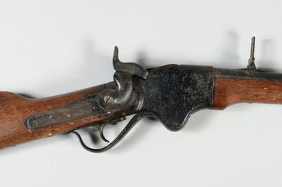 null Carabine Spencer modèle 1865, canon de 20", calibre 50, culasse marquée : "MODEL...