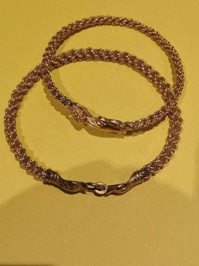 null 2 bracelets or 750 °/°°
Poids net : 181 g.
 