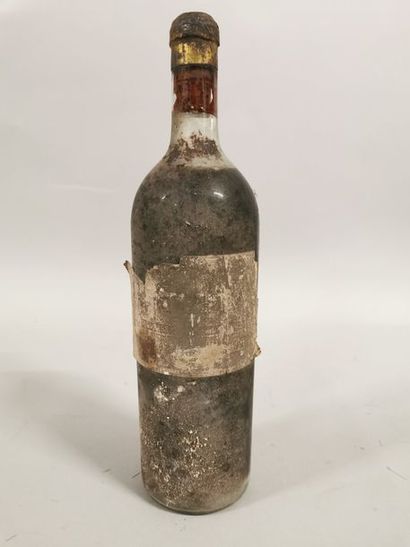 null 1 bouteille CH. COUTET, 1° cru Barsac 1908 (eta,mais bouchon bien lisible, MB)...