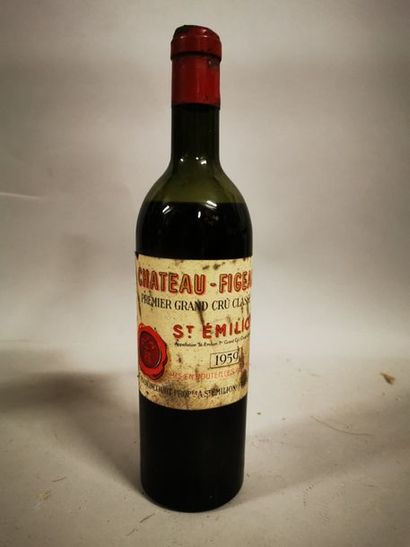 null 1 bouteille CH. FIGEAC, 1° Grand Cru St-Emilion 1959 (ett, V) 