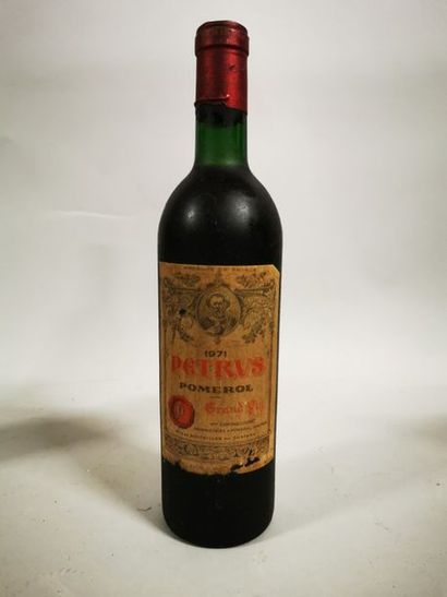 null 1 bouteille PETRUS, Pomerol 1971 (es, ela, niveau correct) 