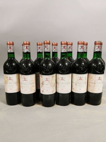 null 12 bouteilles CH. PAPE-CLEMENT, Pessac-Léognan 1985 (ett, 6 J, 21 TLB, 1 LB)...