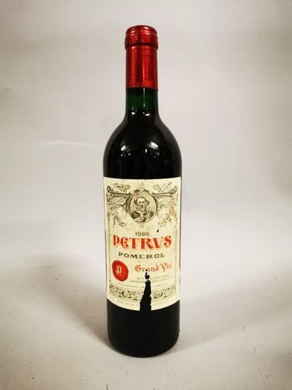 null 1 bouteille PETRUS, Pomerol 1986 (elt, ea) 