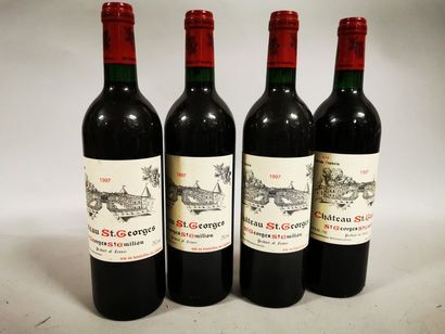 null 4 bouteilles CH. SAINT-GEORGES, St-Georges- St-Emilion 1997 (etls, 1 etlt) 