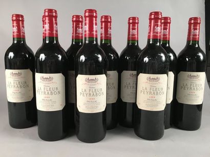 null 10 bouteilles Château LA FLEUR-PEYRABON, Pauillac 1999 